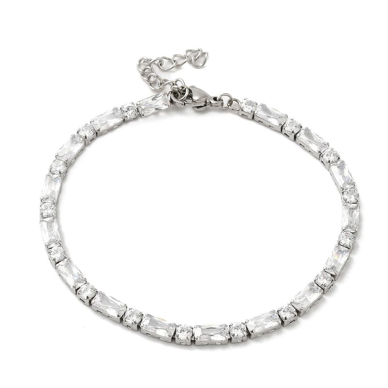 STAINLESS CZ TENNIS BRACELET FJB129