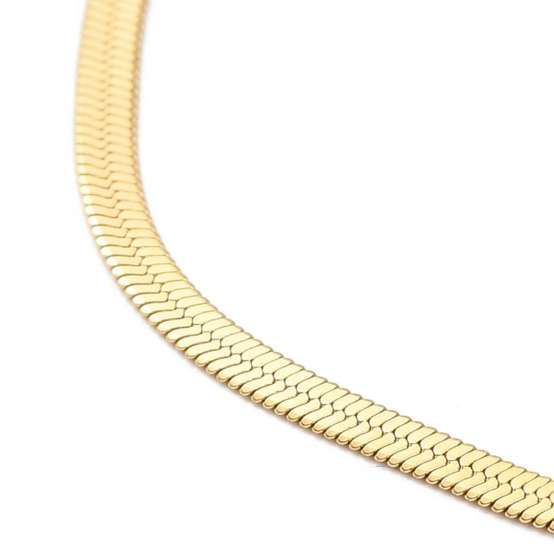 GOLD STAINLESS 2MM HERRINGBONE CHAIN - 16