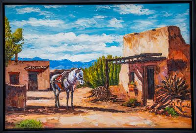 WHITE HORSE VILLAGE 24&quot; x 36&quot;