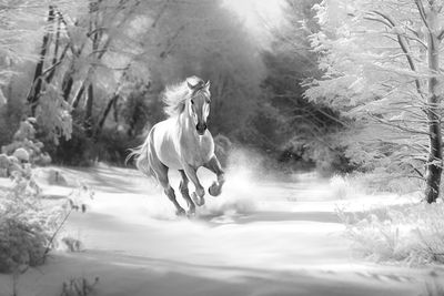 WINTER FUN 16&quot; x 24&quot; Acylic on Metal