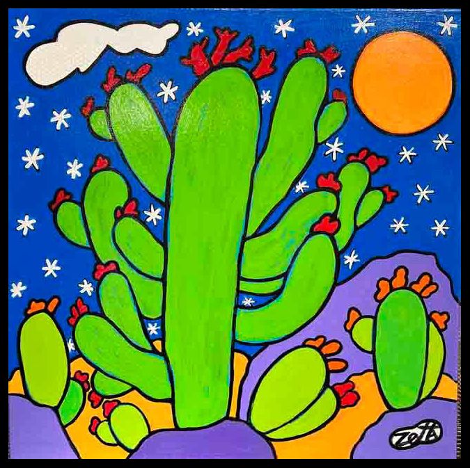 DESERT NIGHT 20&quot; x 20&quot;