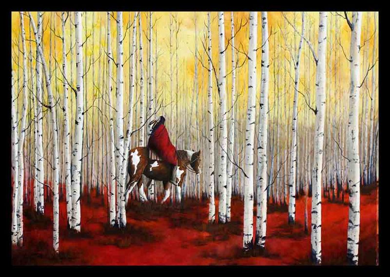 MANY ASPENS 28&quot; x 40&quot;
