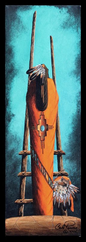 TURQUOISE SKY PRAYER 24&quot; x 8&quot;
