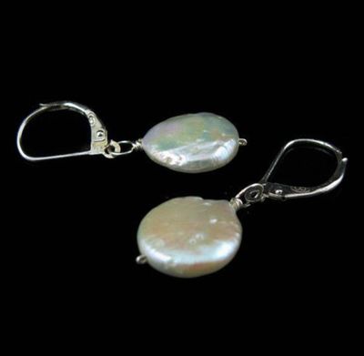 SILVER PEARL EARRINGS
