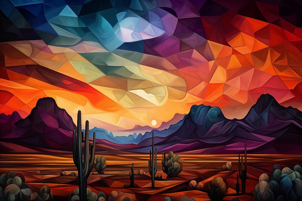 DESERT FANTASY 16&quot; x 24&quot; Acrylic on Metal
