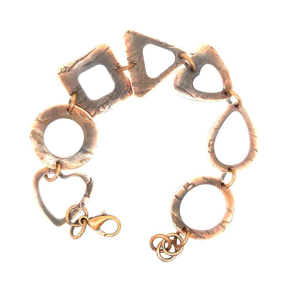 COPPER ROLLED CUT-OUT LINK BRACELET