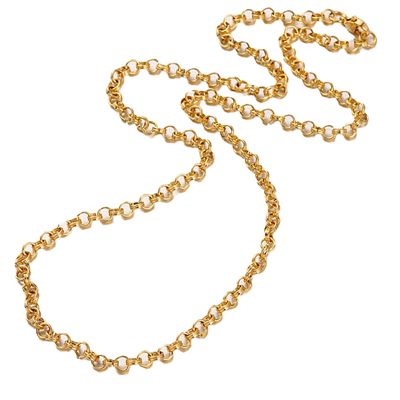 GOLD STAINLESS 4MM ROLO CHAIN 