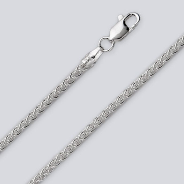 SS 2.6MM WHEAT CHAIN, Size: 16"