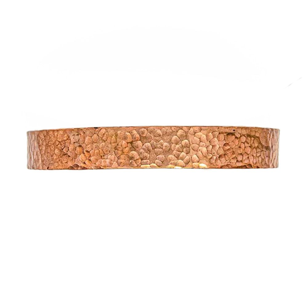 COPPER HAMMERED CUFF BRACELET, Size: 8.5