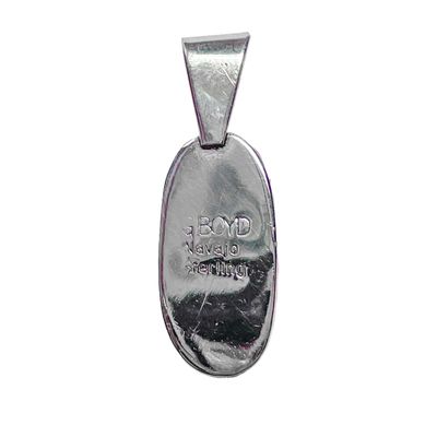 SILVER SPINEY OYSTER PENDANT NAVAJO-G BOYD