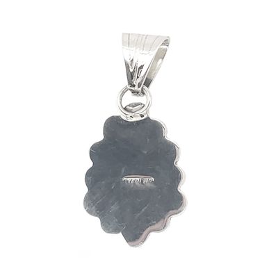 SILVER TURQUOISE PENDANT NAVAJO - MIKE SMITH