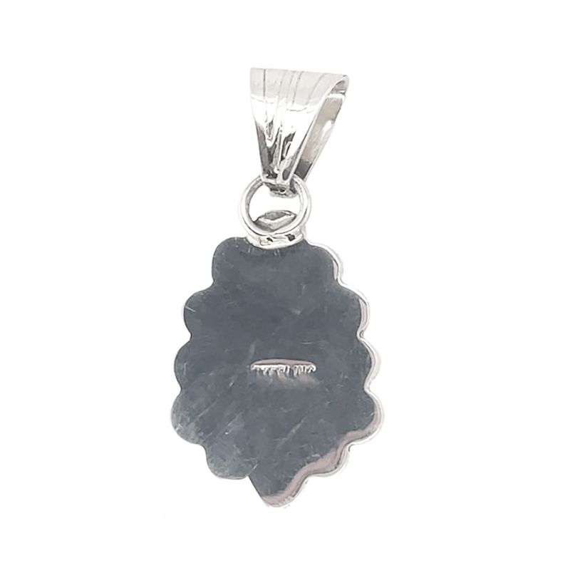 SILVER TURQUOISE PENDANT NAVAJO - MIKE SMITH