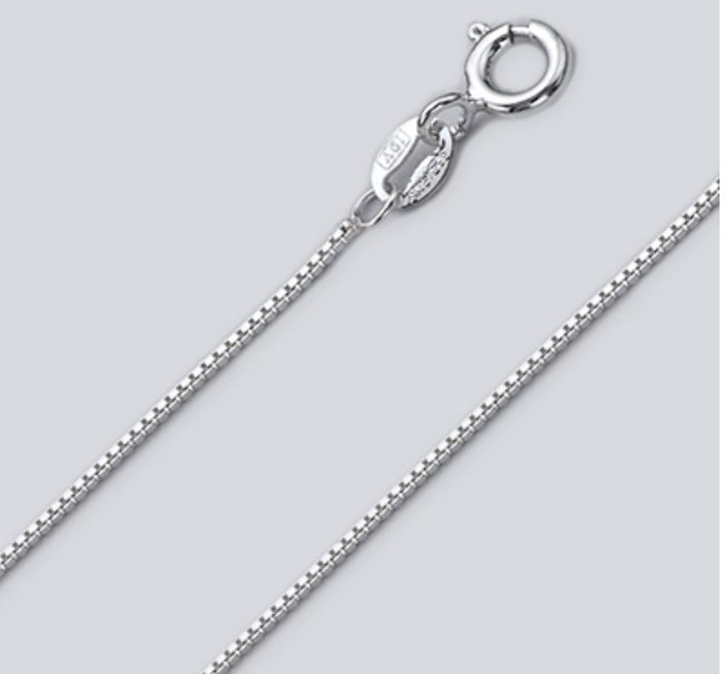 SS 0.9MM BOX CHAIN, Size: 16