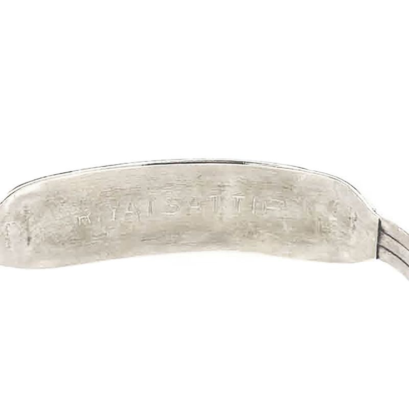 SILVER TUQUOISE FLOWER BRACELET ZUNI-RONALD YATSATTIE