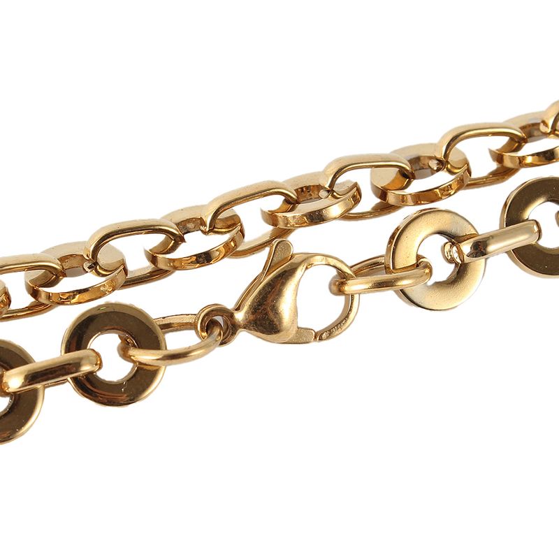 GOLD STAINLESS OVAL LINK CHAIN 