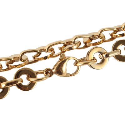 GOLD STAINLESS OVAL LINK CHAIN 