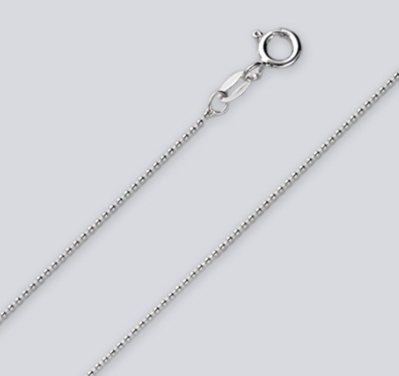 SS 1MM BEAD CHAIN, Size: 16"