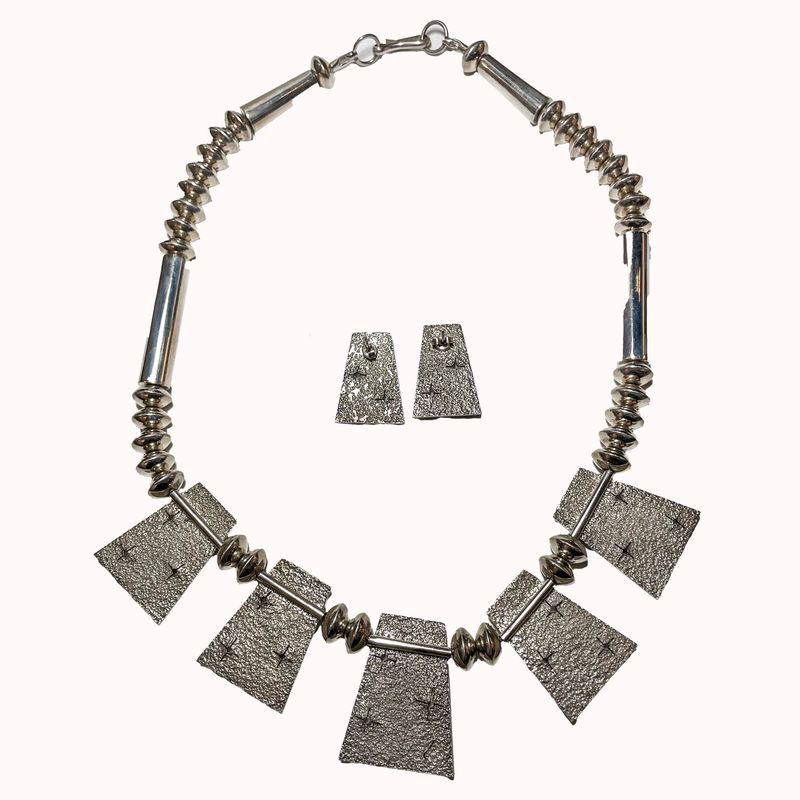 SILVER SET NAVAJO - MELVIN THOMPSON