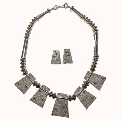 SILVER SET NAVAJO - MELVIN THOMPSON