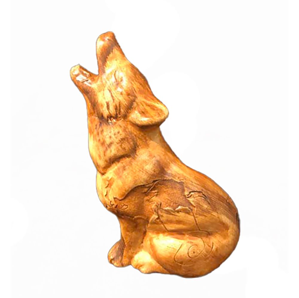 "WOLF" Petroglyph Pottery 6.5 x 4