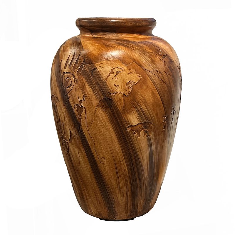 "MY SONG" Petroglyph Pottery 18x10