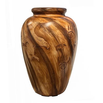 "MY SONG" Petroglyph Pottery 18x10