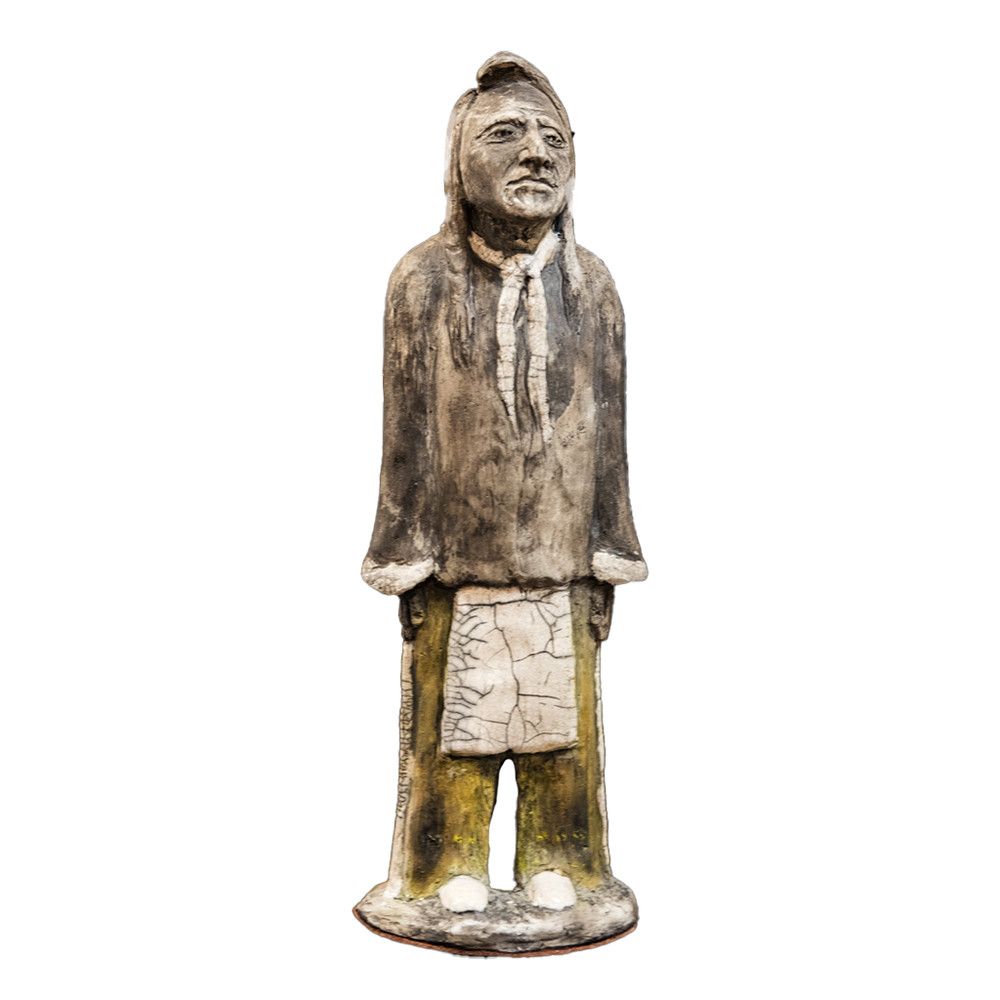 "DAKOTA WARRIOR 16x5 Clay Sculpture
