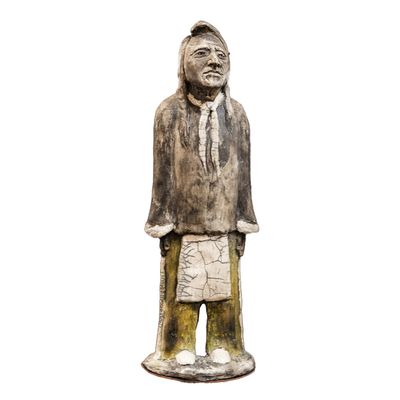 "DAKOTA WARRIOR 16x5 Clay Sculpture