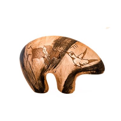 "LIL BEAR FETISH" Petroglyph Pottery 6x3.5x2