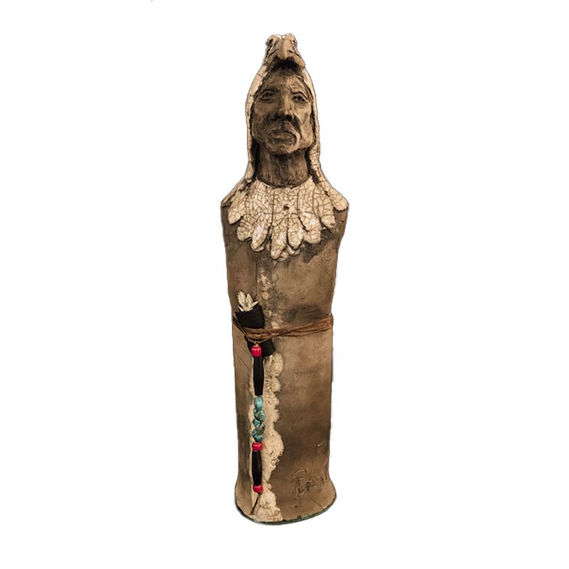 "WHITE EAGLE" 13x4 Clay Sculpture