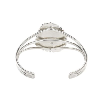 SILVER TURQUOISE CUFF BRACELET NAVAJO - RB