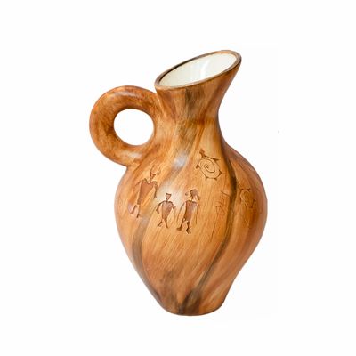 'TAHOMA" (Water Edge) Petroglyph Pottery 12” x 7” x 7” 'TAHOMA" (Water Edge) Petroglyph Pottery 12” x 7” x 7”