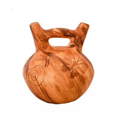 "CEREMONIAL VASE" Petroglyph Pottery 6”x 6.5”