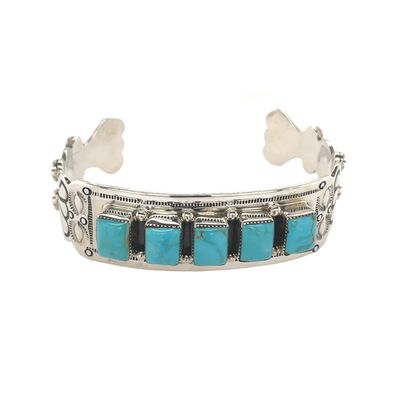 SILVER BRACELET NAVAJO - EMERSON DELGARITO SILVER BRACELET NAVAJO - EMERSON DELGARITO