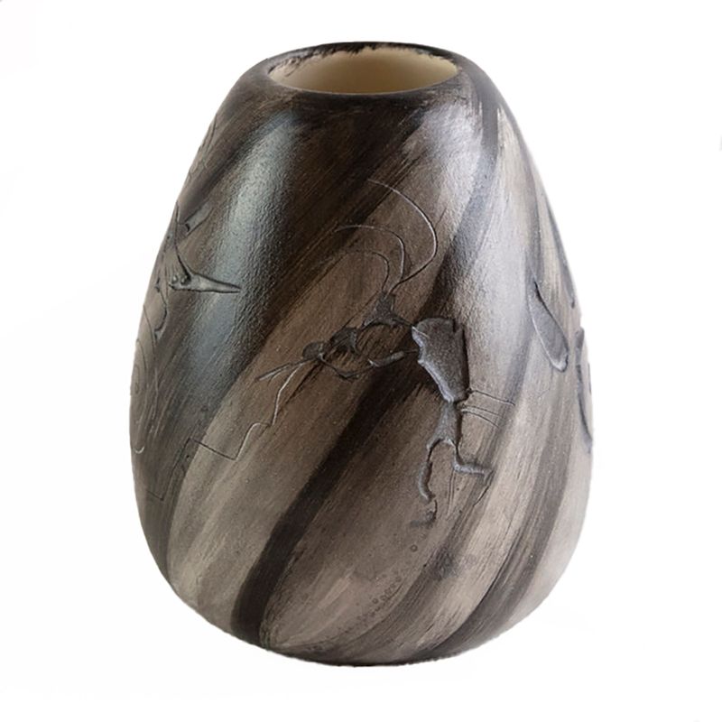 "SHAMAN TALES" Petroglyph Pottery 6x4.5