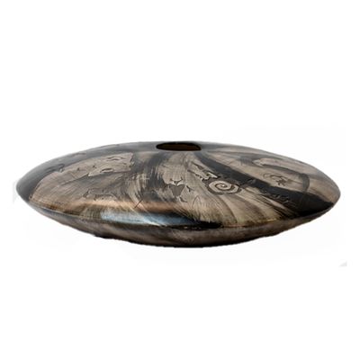 "LG FLAT SEED POT" Petroglyph Pottery 2.5x16
