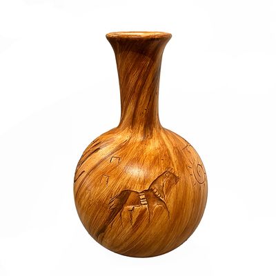 "NAVAJO VASE" Petroglyph Pottery 8x5