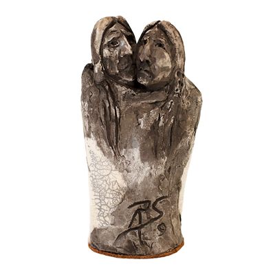 "WRAPPED IN LOVE" 6.5x3.5 Clay Sculpture