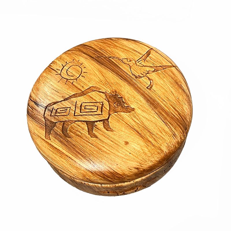"KOKOPELLI SPIRIT" Petroglyph Pottery 5x3