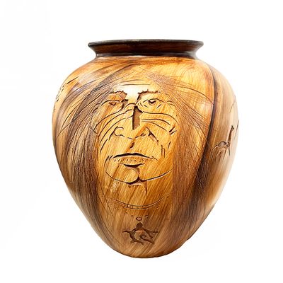 "ATLATL" Petroglyph Pottery 10x9 "ATLATL" Petroglyph Pottery 10x9