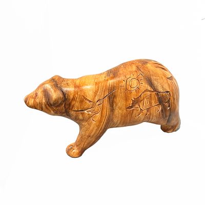 "PAPA BEAR" Petroglyph Pottery 5x8.5
