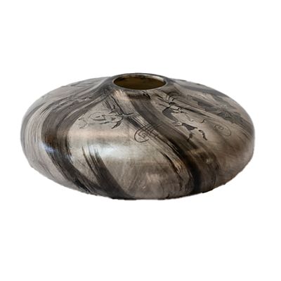 "SM FLAT SEED POT" Petroglyph Pottery 3.5x8.5