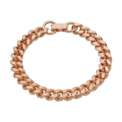 COPPER LINK BEVELED CURB LINK BRACELET COPPER LINK BEVELED CURB LINK BRACELET