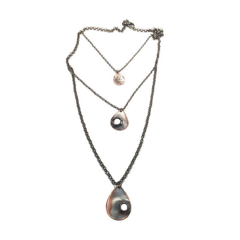 COPPER PUNCH HOLE NECKLACE KAN90