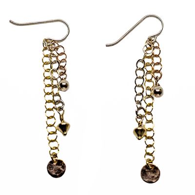GOLD-FILLED CHAIN EARRINGS ASE050