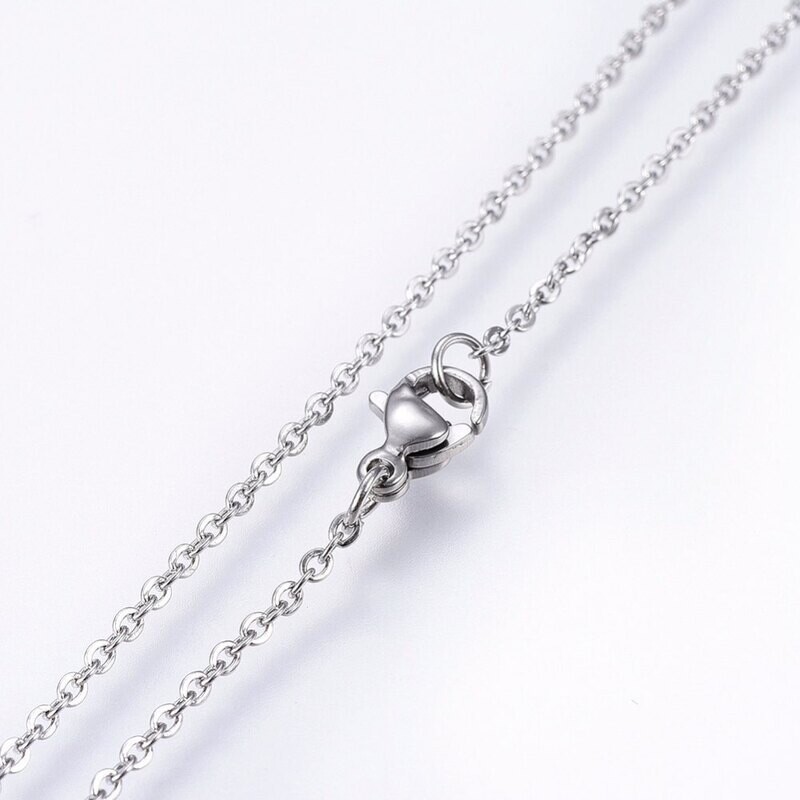 SILVER STAINLESS INFINITY NECKLACE
