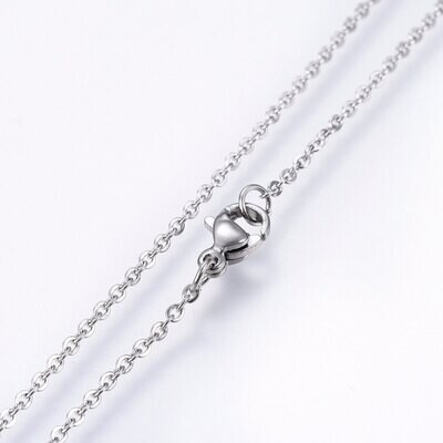 SILVER STAINLESS INFINITY NECKLACE