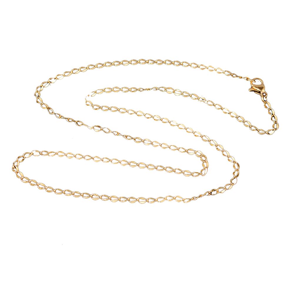 GOLD STAINLESS 2.4MM CABLE CHAIN - 20