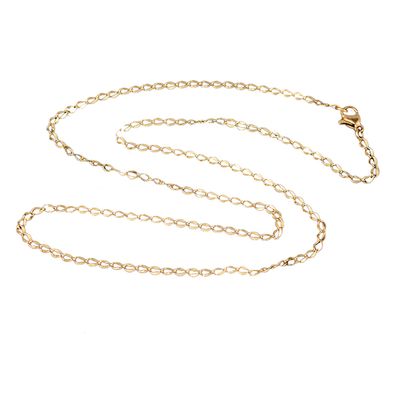GOLD STAINLESS 2.4MM CABLE CHAIN - 20