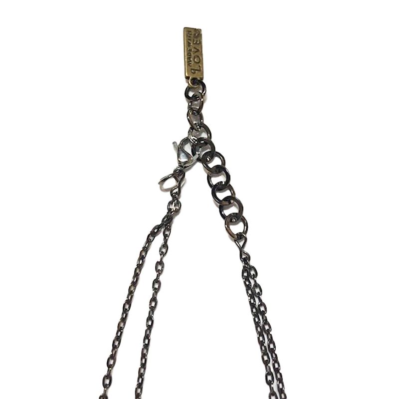 MIXED METALS  TEXTURED NECKLACE